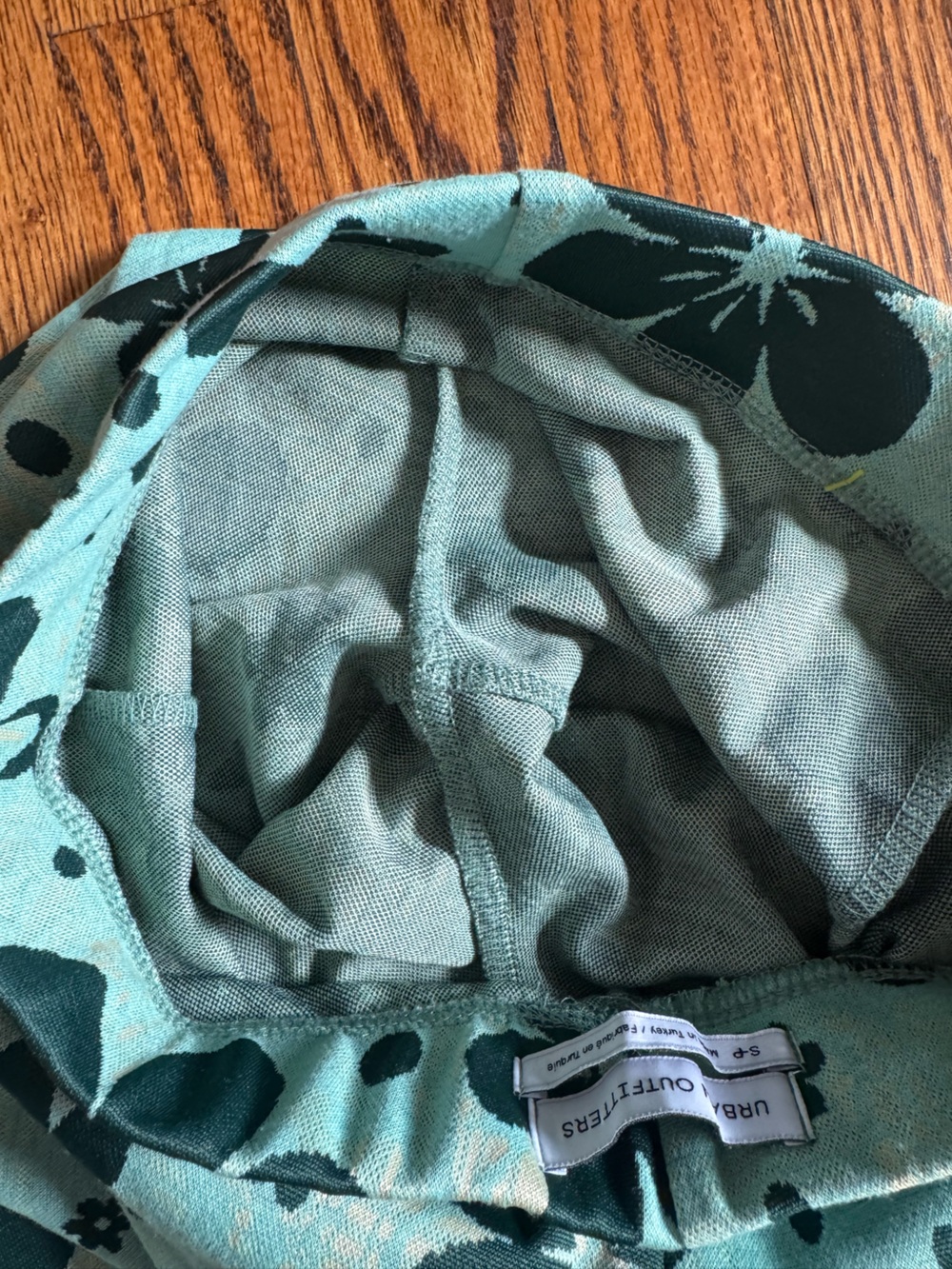Urban Outfitters Y2K Inspired Floral Flare Pants Aqua Blue Green Size S - Picture 12 of 14